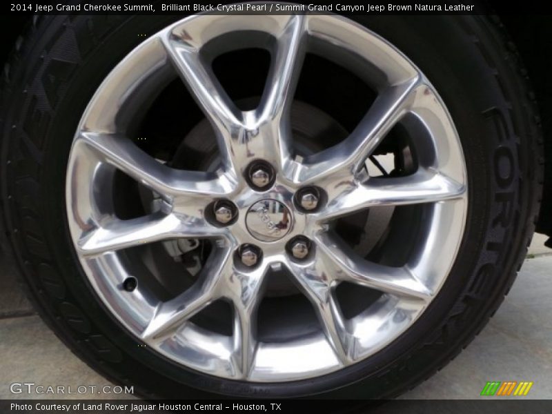 Brilliant Black Crystal Pearl / Summit Grand Canyon Jeep Brown Natura Leather 2014 Jeep Grand Cherokee Summit