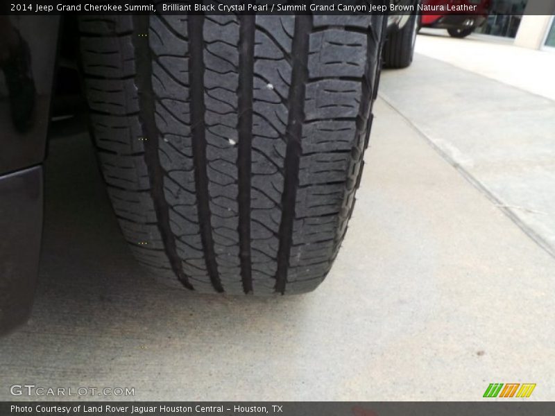 Brilliant Black Crystal Pearl / Summit Grand Canyon Jeep Brown Natura Leather 2014 Jeep Grand Cherokee Summit
