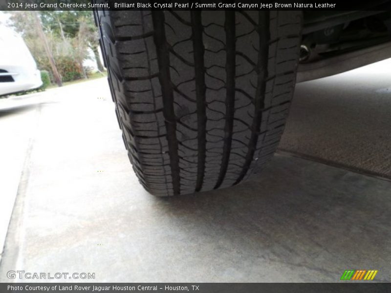 Brilliant Black Crystal Pearl / Summit Grand Canyon Jeep Brown Natura Leather 2014 Jeep Grand Cherokee Summit