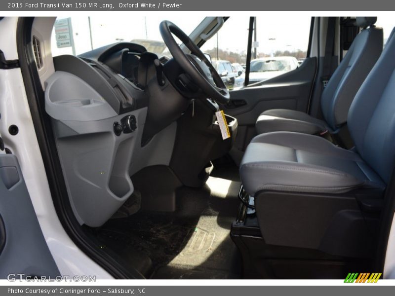 Oxford White / Pewter 2015 Ford Transit Van 150 MR Long