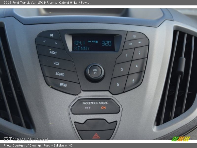 Oxford White / Pewter 2015 Ford Transit Van 150 MR Long