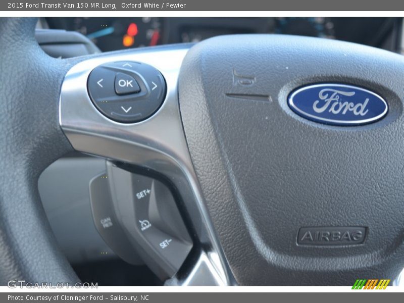 Oxford White / Pewter 2015 Ford Transit Van 150 MR Long