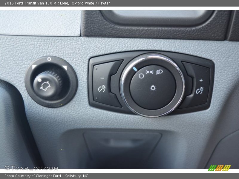 Oxford White / Pewter 2015 Ford Transit Van 150 MR Long