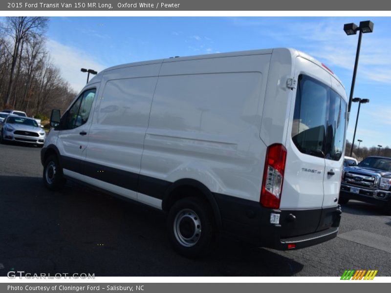 Oxford White / Pewter 2015 Ford Transit Van 150 MR Long