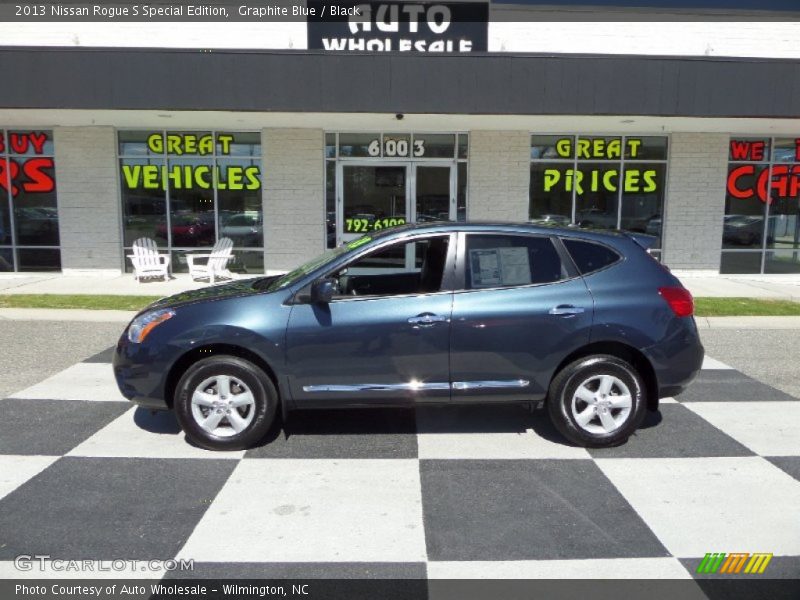 Graphite Blue / Black 2013 Nissan Rogue S Special Edition