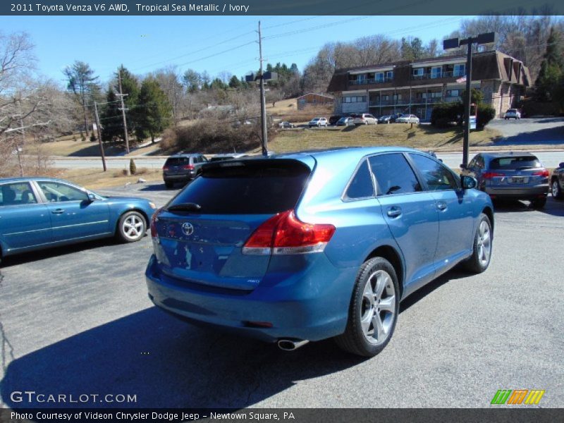 Tropical Sea Metallic / Ivory 2011 Toyota Venza V6 AWD