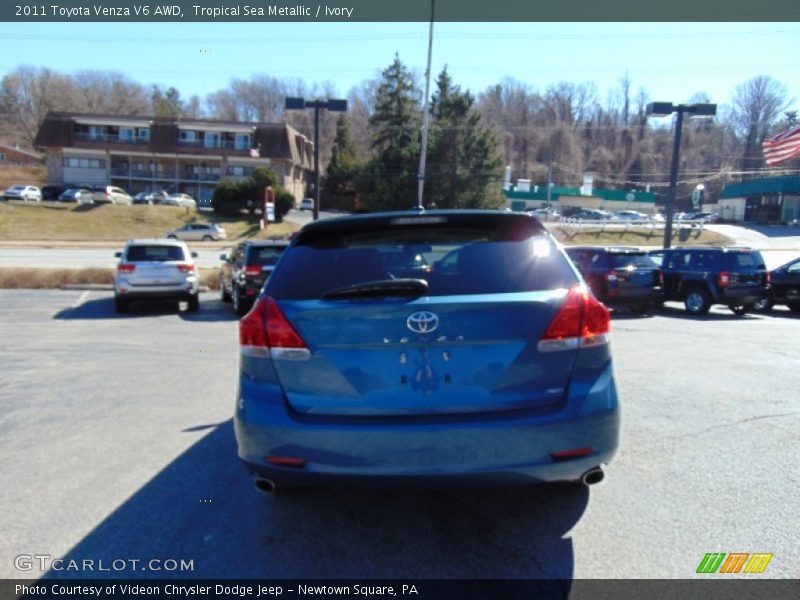 Tropical Sea Metallic / Ivory 2011 Toyota Venza V6 AWD