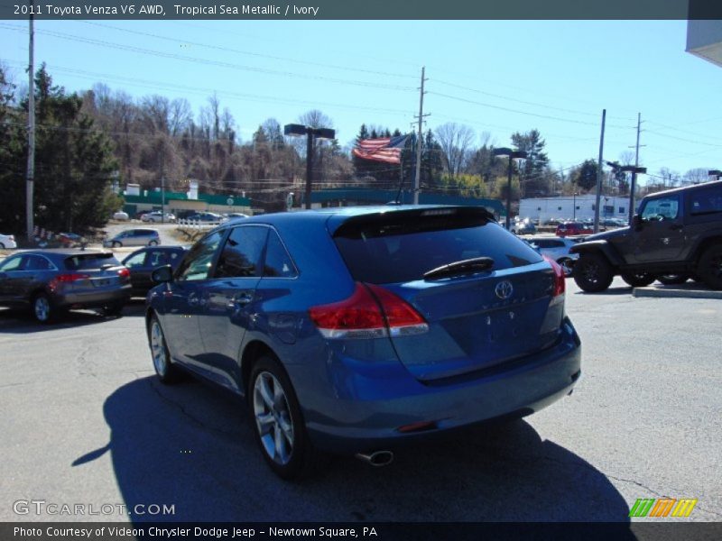 Tropical Sea Metallic / Ivory 2011 Toyota Venza V6 AWD