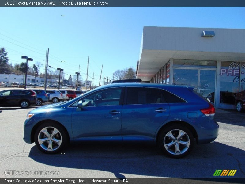 Tropical Sea Metallic / Ivory 2011 Toyota Venza V6 AWD