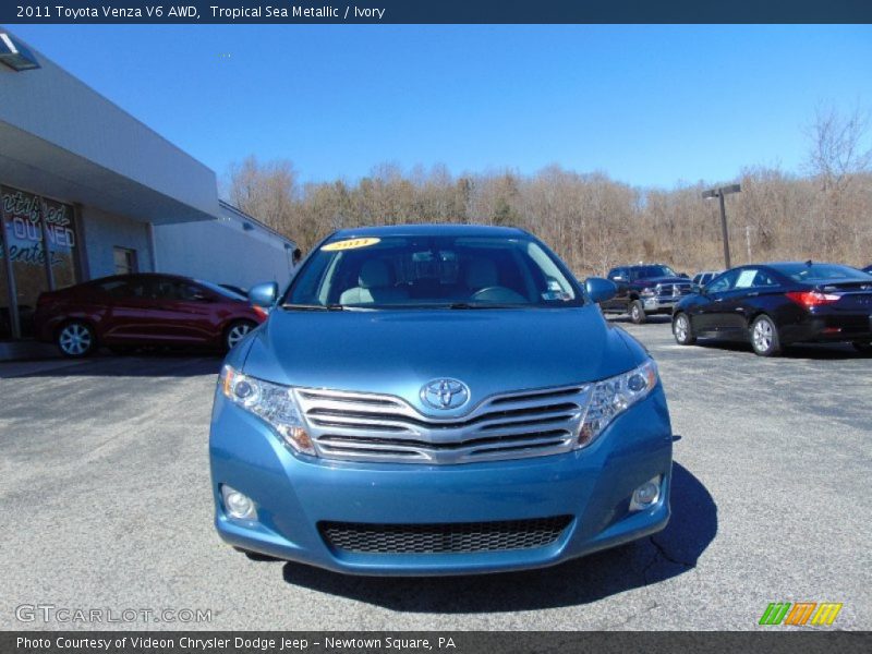 Tropical Sea Metallic / Ivory 2011 Toyota Venza V6 AWD