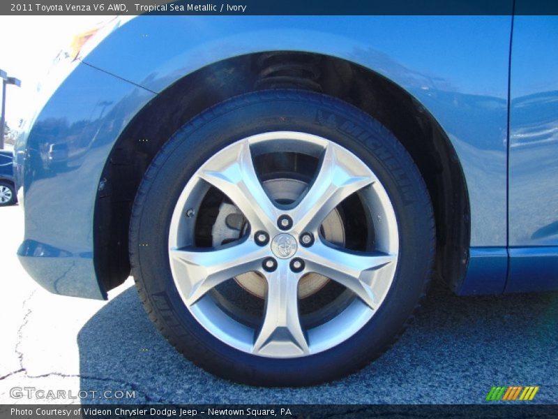 Tropical Sea Metallic / Ivory 2011 Toyota Venza V6 AWD