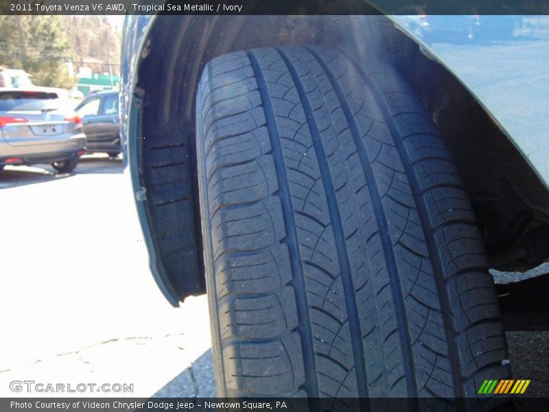 Tropical Sea Metallic / Ivory 2011 Toyota Venza V6 AWD
