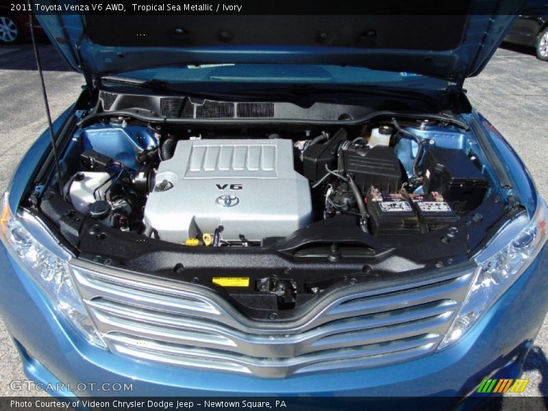 Tropical Sea Metallic / Ivory 2011 Toyota Venza V6 AWD