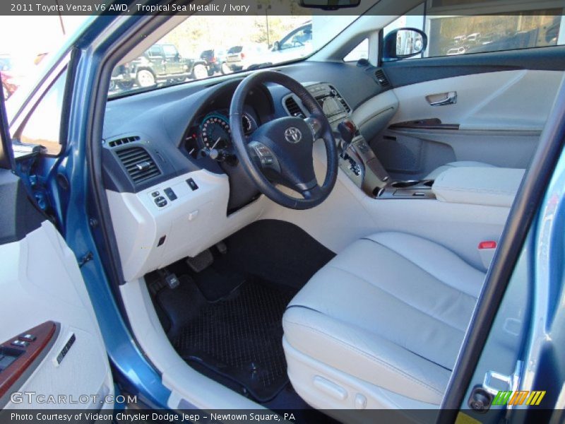 Tropical Sea Metallic / Ivory 2011 Toyota Venza V6 AWD