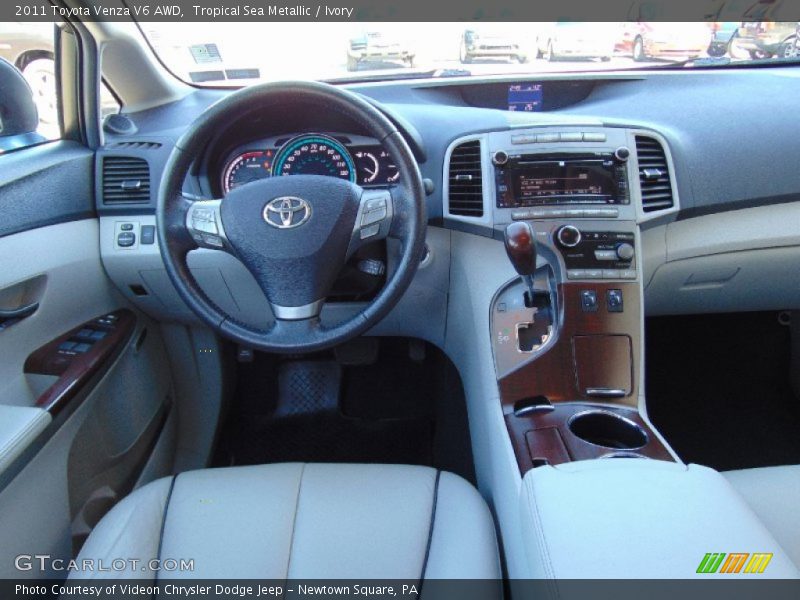 Tropical Sea Metallic / Ivory 2011 Toyota Venza V6 AWD