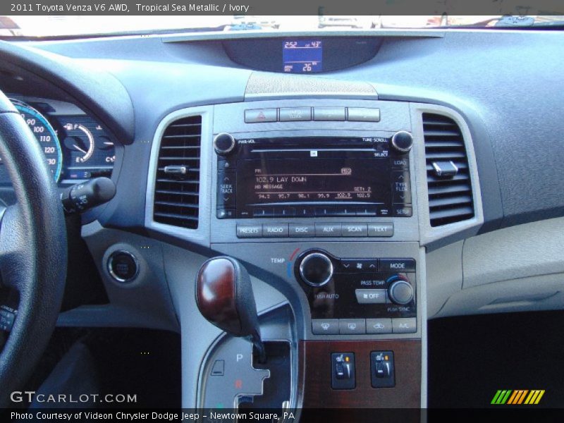 Tropical Sea Metallic / Ivory 2011 Toyota Venza V6 AWD