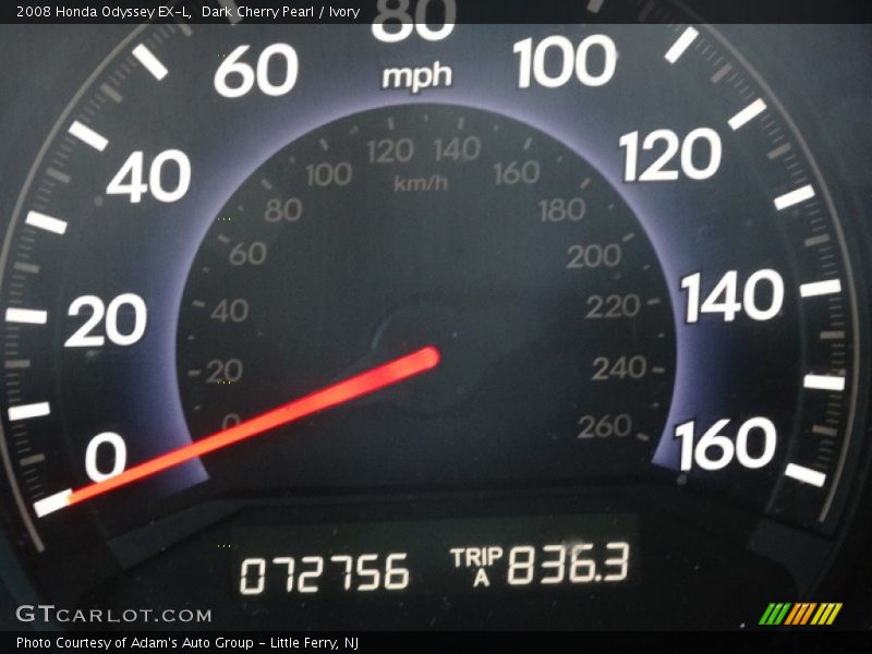 Dark Cherry Pearl / Ivory 2008 Honda Odyssey EX-L