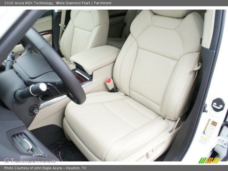 Front Seat of 2016 MDX Technology