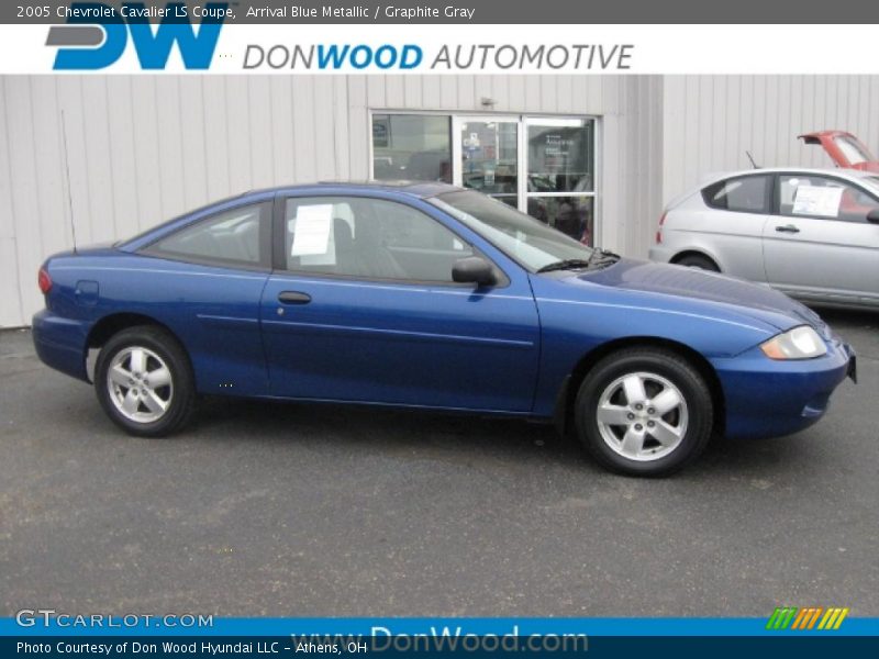 Arrival Blue Metallic / Graphite Gray 2005 Chevrolet Cavalier LS Coupe