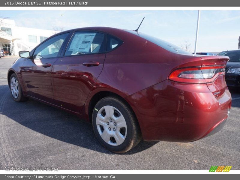 Passion Red Pearl / Black 2015 Dodge Dart SE