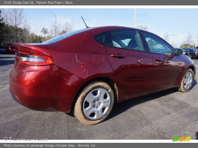Passion Red Pearl / Black 2015 Dodge Dart SE