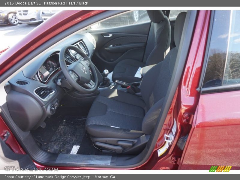 Passion Red Pearl / Black 2015 Dodge Dart SE