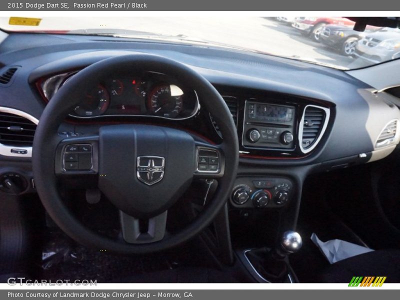Passion Red Pearl / Black 2015 Dodge Dart SE