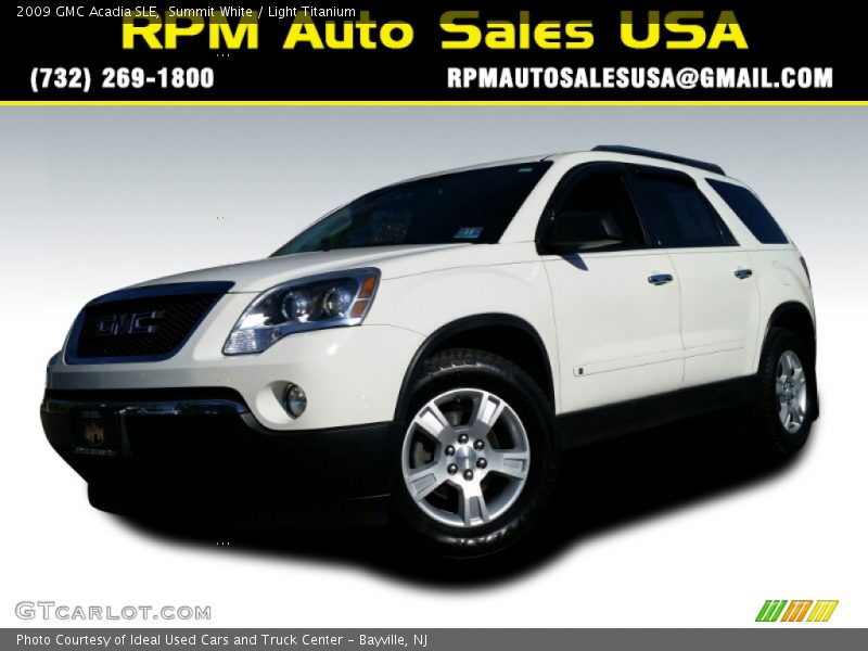 Summit White / Light Titanium 2009 GMC Acadia SLE