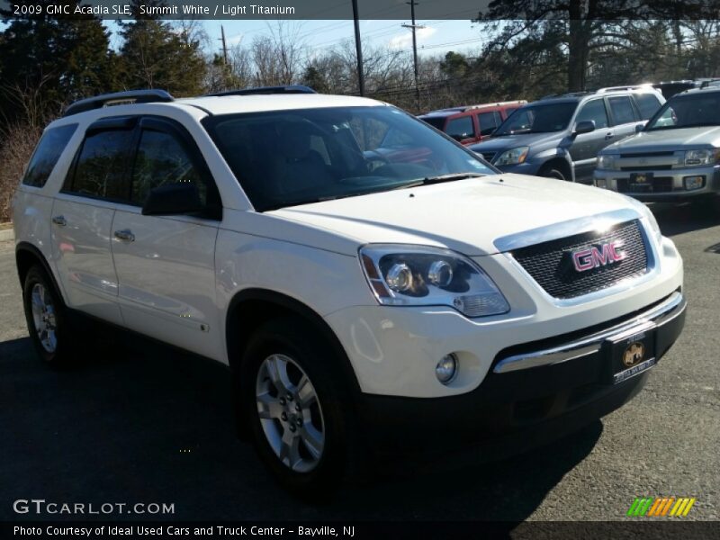 Summit White / Light Titanium 2009 GMC Acadia SLE