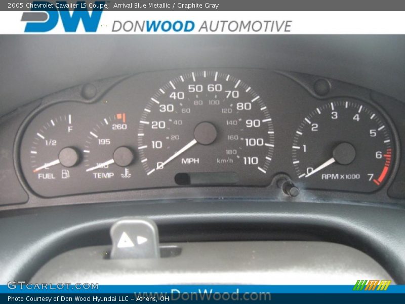 Arrival Blue Metallic / Graphite Gray 2005 Chevrolet Cavalier LS Coupe