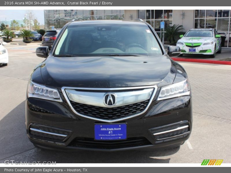 Crystal Black Pearl / Ebony 2016 Acura MDX SH-AWD Advance