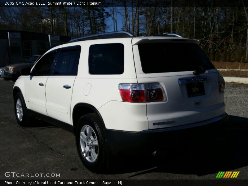 Summit White / Light Titanium 2009 GMC Acadia SLE