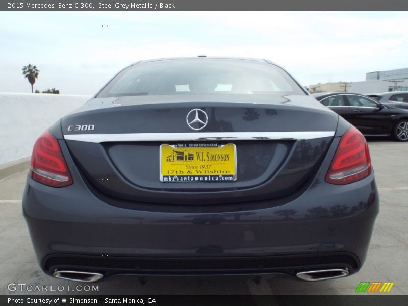 Steel Grey Metallic / Black 2015 Mercedes-Benz C 300