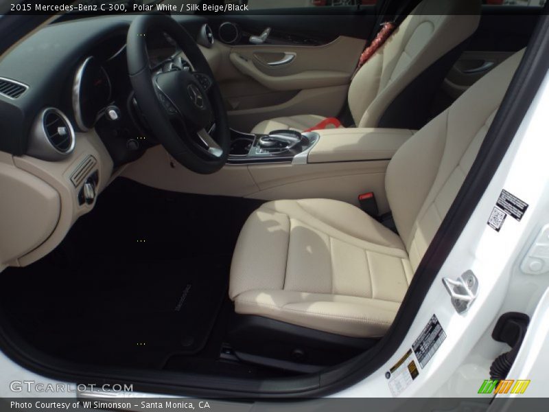 Polar White / Silk Beige/Black 2015 Mercedes-Benz C 300