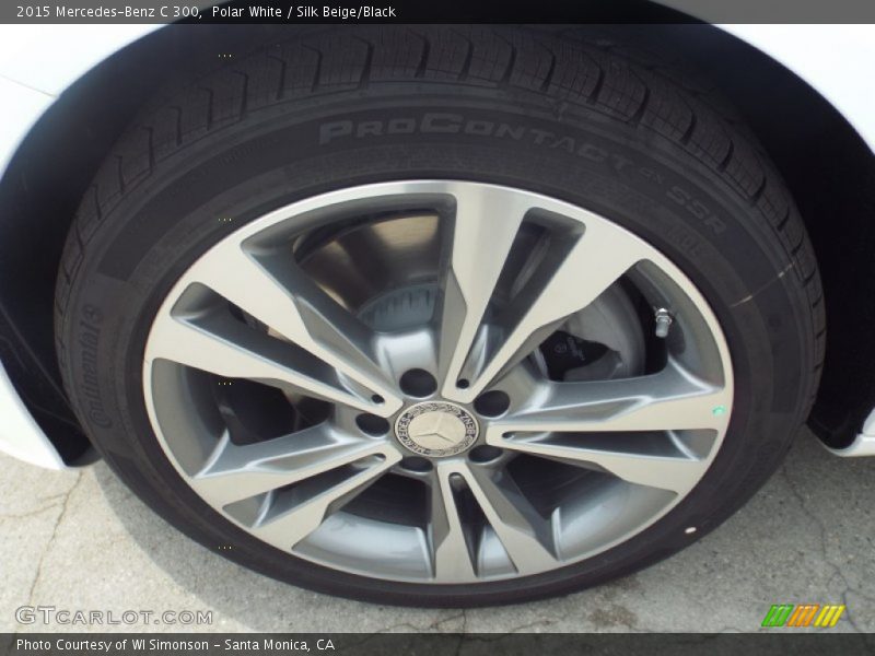 Polar White / Silk Beige/Black 2015 Mercedes-Benz C 300