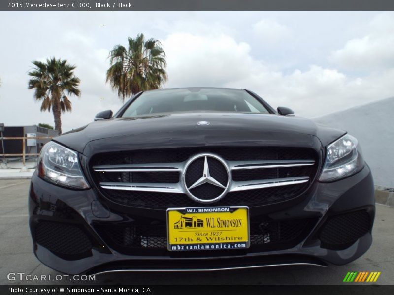 Black / Black 2015 Mercedes-Benz C 300