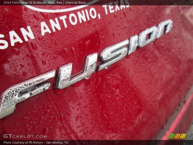 Ruby Red / Charcoal Black 2014 Ford Fusion SE EcoBoost