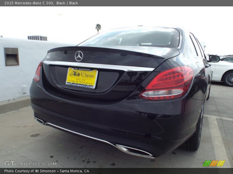Black / Black 2015 Mercedes-Benz C 300