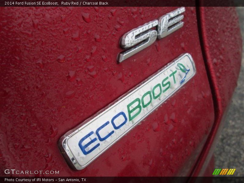 Ruby Red / Charcoal Black 2014 Ford Fusion SE EcoBoost
