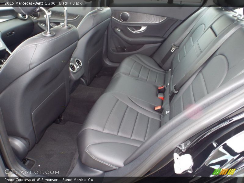 Black / Black 2015 Mercedes-Benz C 300