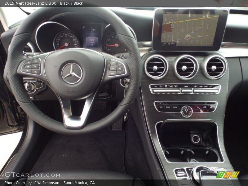 Black / Black 2015 Mercedes-Benz C 300