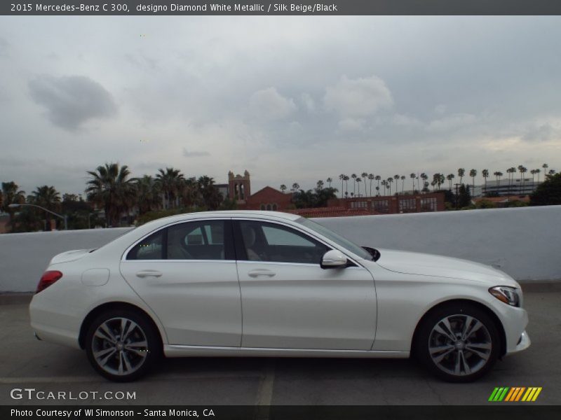 designo Diamond White Metallic / Silk Beige/Black 2015 Mercedes-Benz C 300