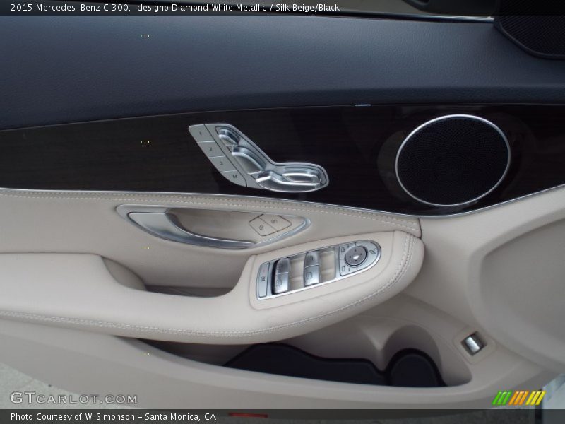 designo Diamond White Metallic / Silk Beige/Black 2015 Mercedes-Benz C 300