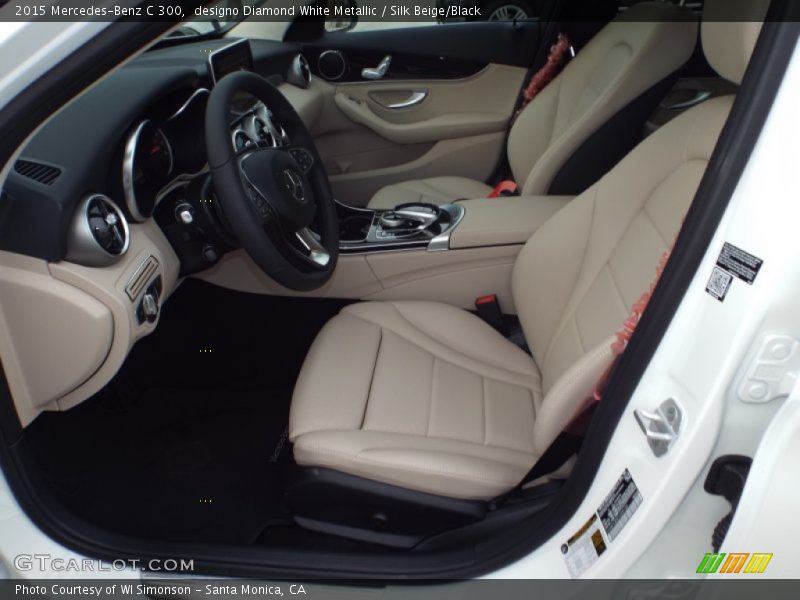 designo Diamond White Metallic / Silk Beige/Black 2015 Mercedes-Benz C 300