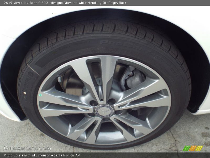 designo Diamond White Metallic / Silk Beige/Black 2015 Mercedes-Benz C 300