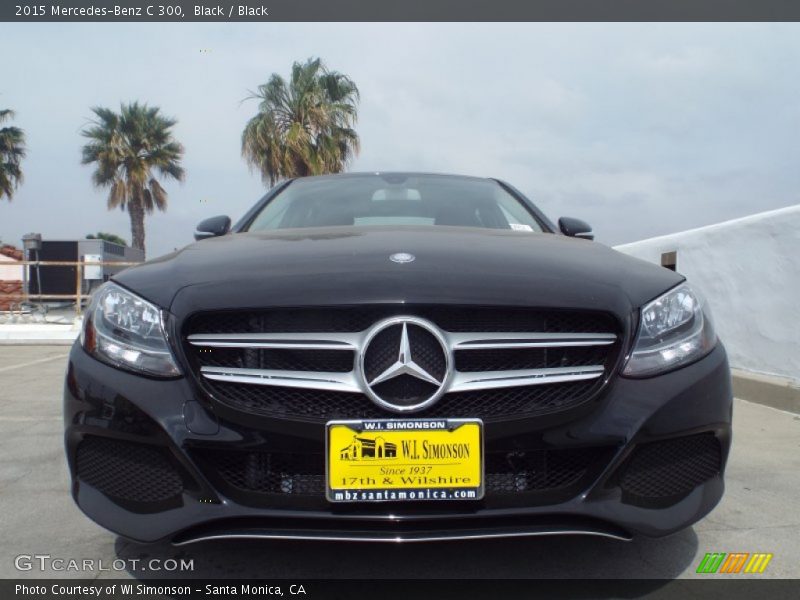 Black / Black 2015 Mercedes-Benz C 300
