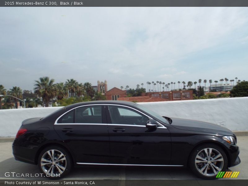 Black / Black 2015 Mercedes-Benz C 300