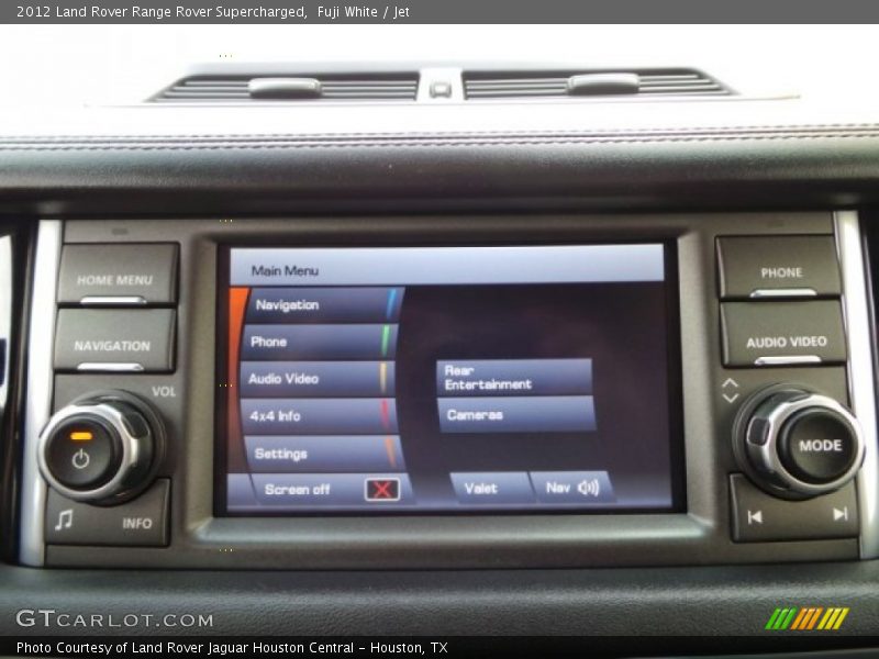 Fuji White / Jet 2012 Land Rover Range Rover Supercharged