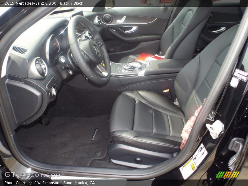 Black / Black 2015 Mercedes-Benz C 300