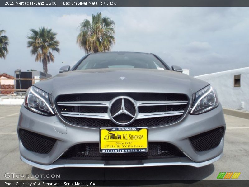 Paladium Silver Metallic / Black 2015 Mercedes-Benz C 300